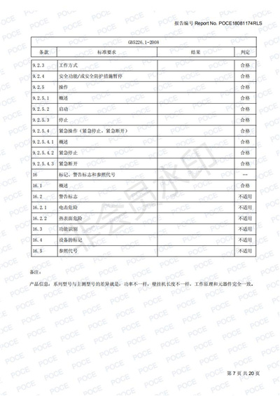 日美電子投影霧屏檢測報告